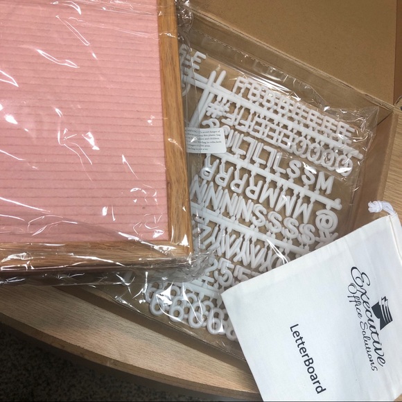 Pink Felt Wooden Letter Board - Picture 6 of 8